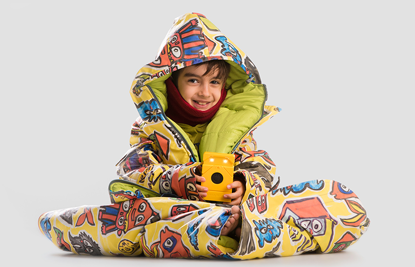 Sheltersuit coat doubles as a sleeping bag for the homeless