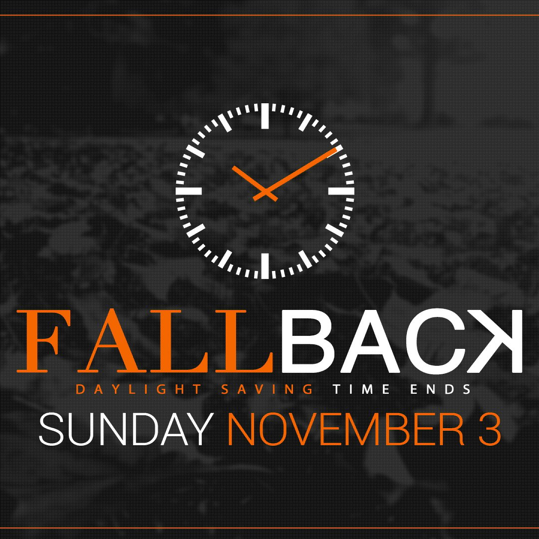 It's Time To Fall Back Daylight Saving Time Ends On November 3, 2019