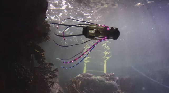 Glowing Squid Robot Can Explore The Ocean Without Harming Sea Creatures