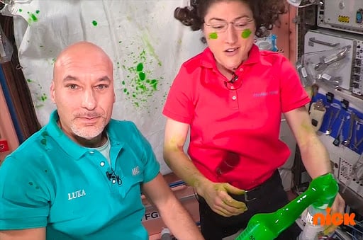 Even ISS Astronauts Cannot Escape Nickelodeon's Iconic Green Slime!