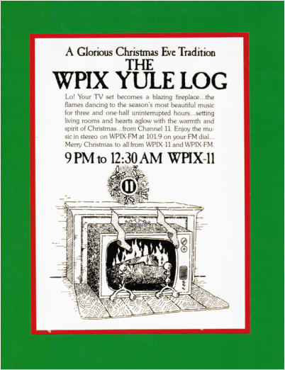 How A Television Show Featuring A Burning Yule Log Became A