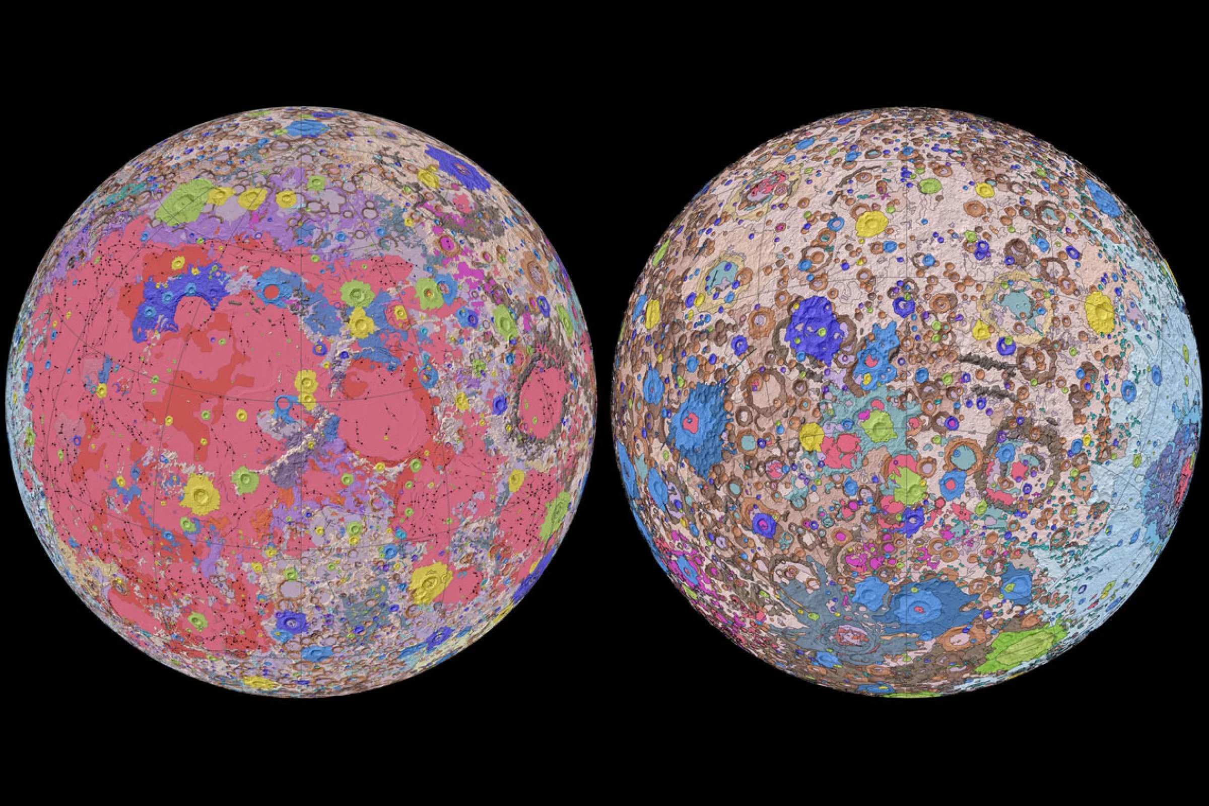 USGS Unveils Stunning Geological Map Of The Moon