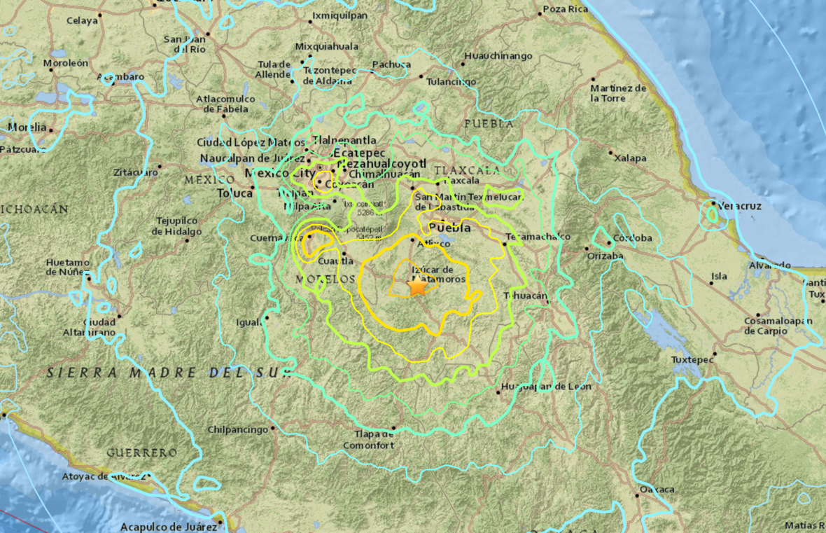 Powerful 7.1 Magnitude Earthquake Rocks Central Mexico