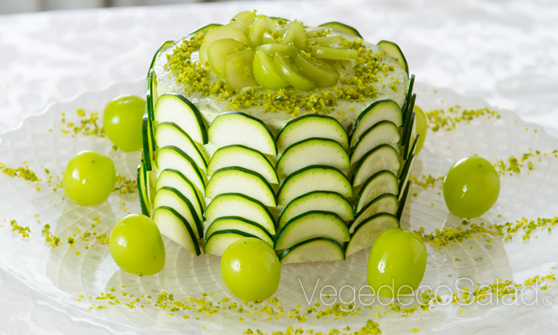 Japanese chef creates colourful salad cakes for healthy eaters