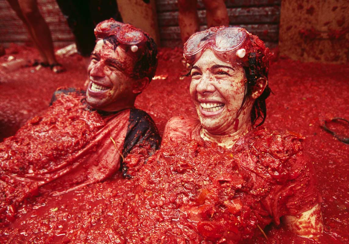 Tomatoes Take Center Stage At Spain's La Tomatina Festival