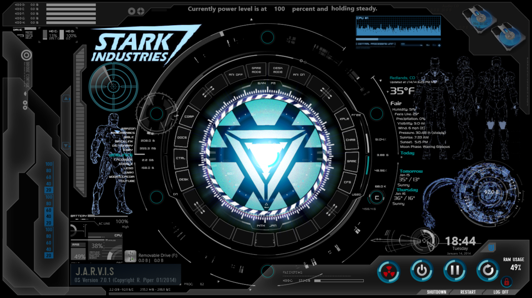 jarvis program put computer to sleep command