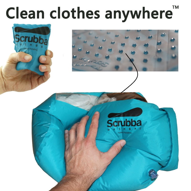 Scrubba Wash Bag  Portable washing machines for travel & camping.