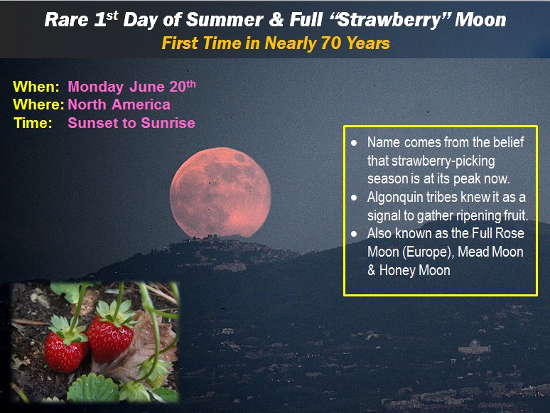 Summer Solstice And Strawberry Moon Make For A Perfect Day!