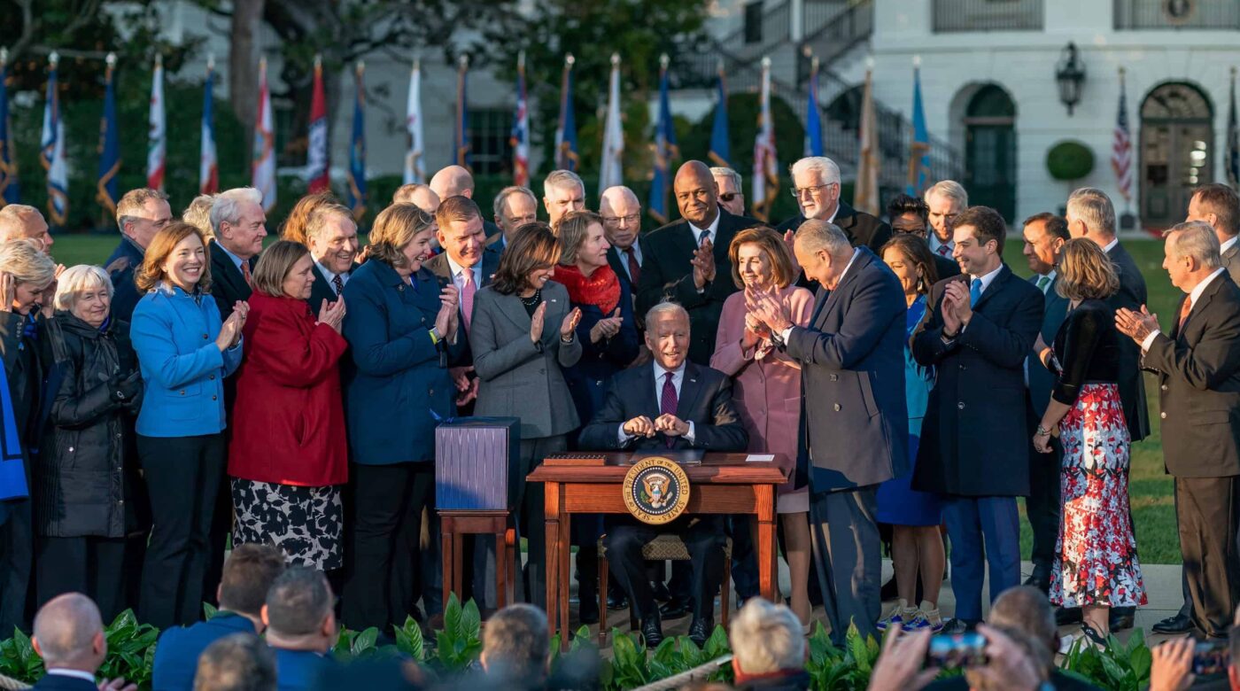 President Biden Signs $1 Trillion Bill To Upgrade America's Infrastructure Into Law