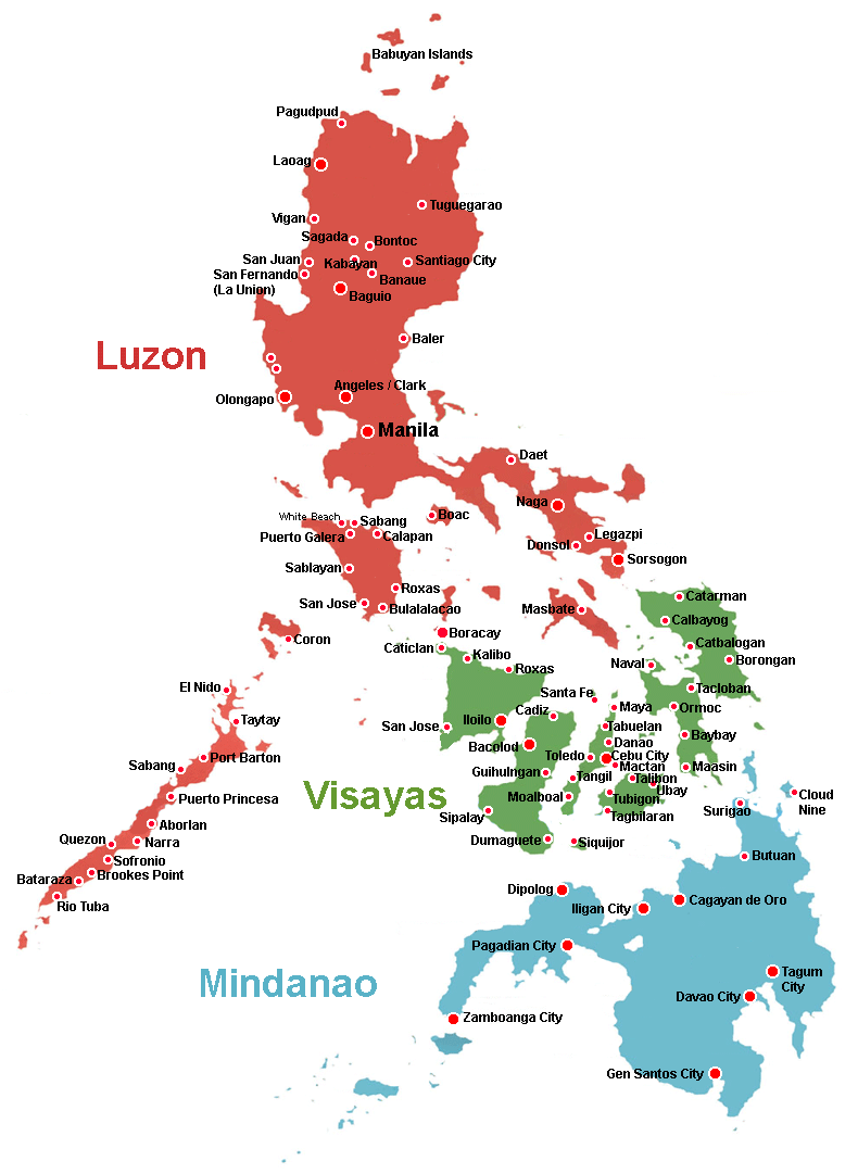 Video Of The Week Philippines Has 400 More Islands Than Previously   Philippines Town Map 