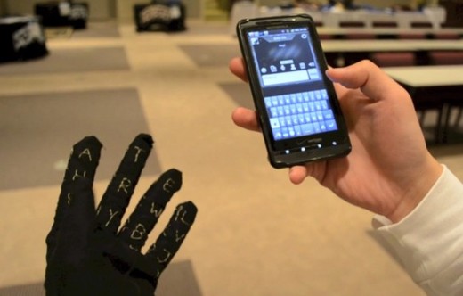 The Incredible Glove That Makes 'Touch Screen'  Keyboards So . . . . . . . Yesterday!