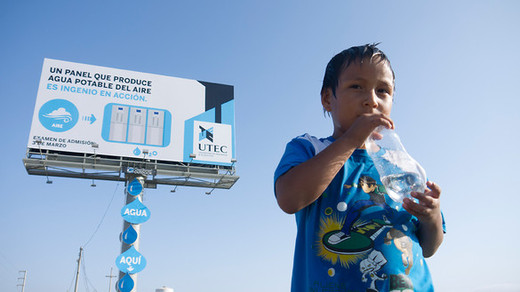 Ingenious Billboard Doubles Up As Drinking Water Fountain