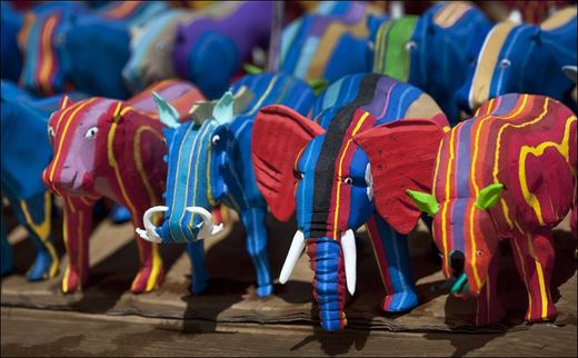 Kenyan Company Transforms Old Flip Flops And Sandals Into Works Of Art