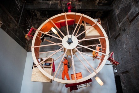 New York Artists Spend Ten Days 'Performing' On A Giant Hamster Wheel